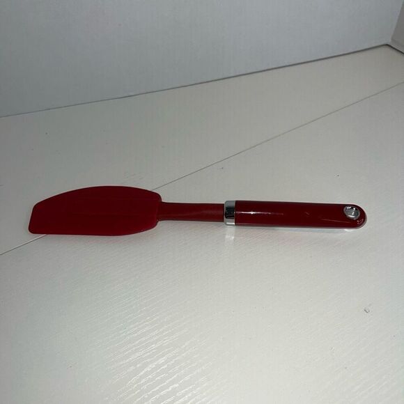 KitchenAid Silicone Mixer Baking Spatula Red 12 Inch Utensil Spreader Mixer - Picture 6 of 6